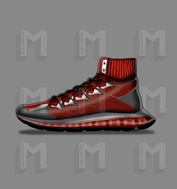 draw your sneaker design digitally