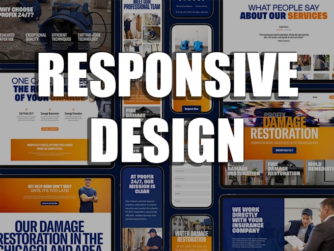 make water damage, mold and fire damage restoration website high converting