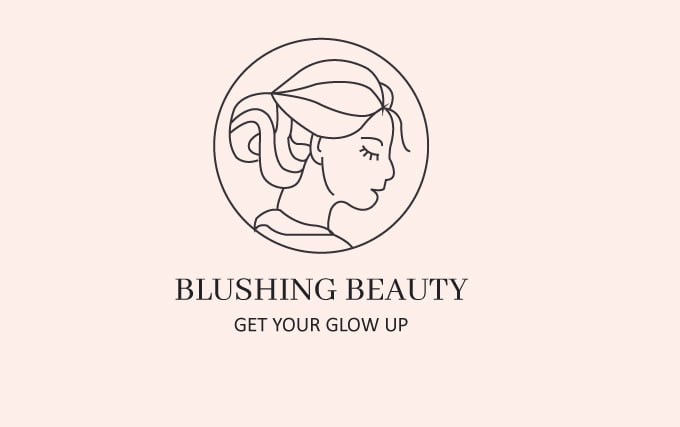 do modern feminine logo design in 24hours