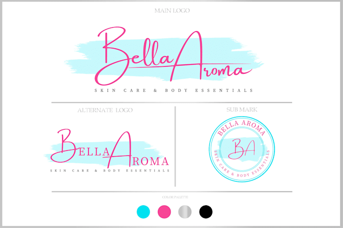 design complete signature logo and branding kit