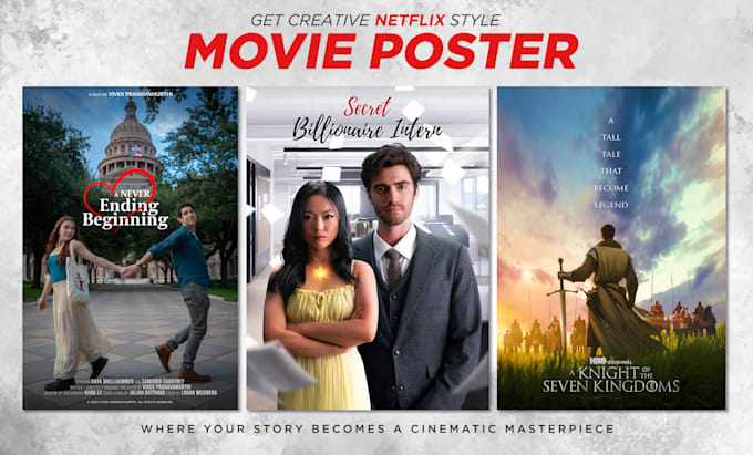 design a stunning film and movie poster for you