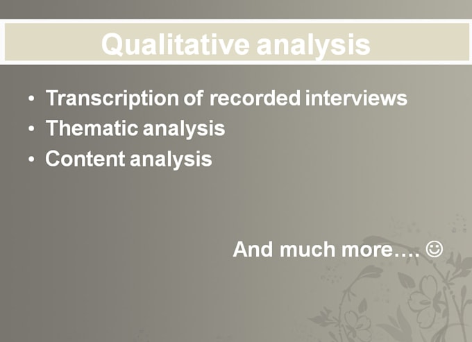 do data analysis and interpretation