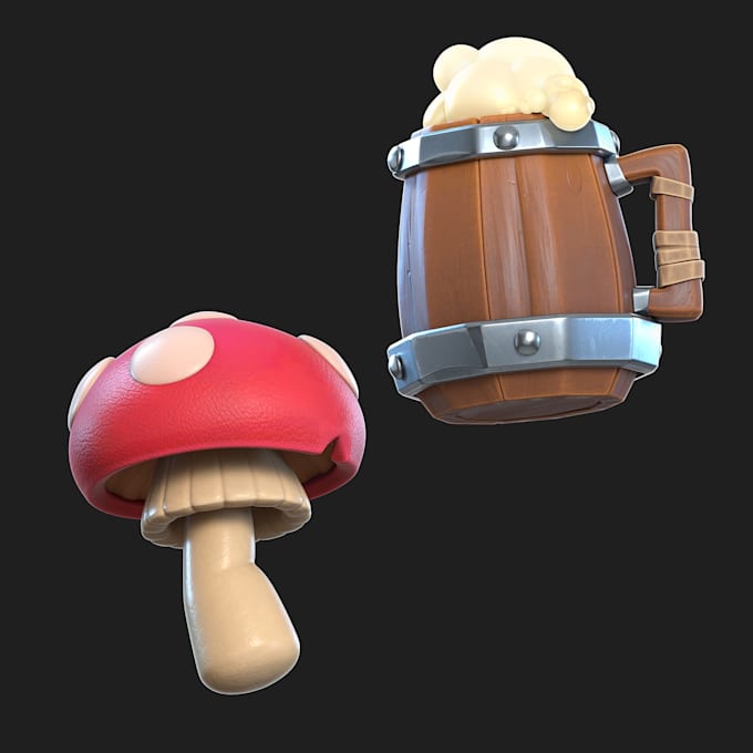 make stylized 3d assets for your game