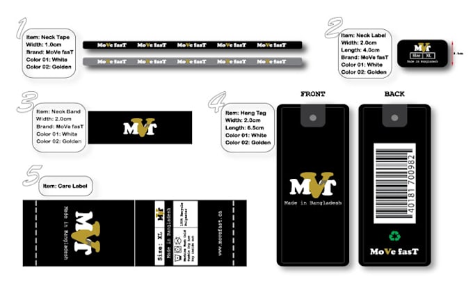 design clothing hang tag and label