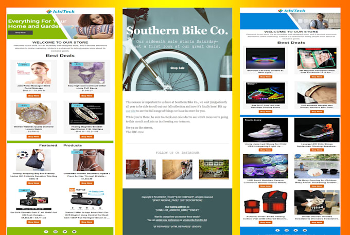 create a constant contact newsletter email template