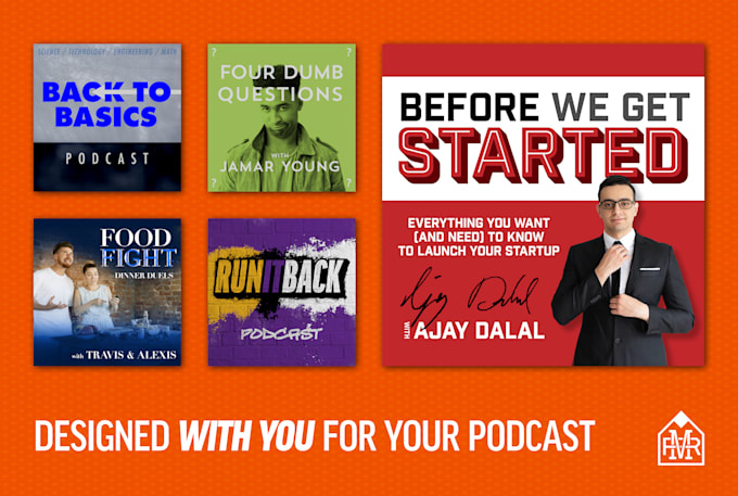 create a cool cover design for your podcast