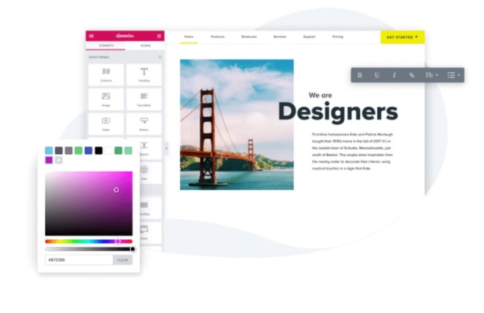 create portfolio wordpress website with elementor pro, astra