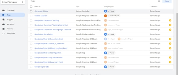 setup ga4 server side tracking and ga4 ecommerce tracking