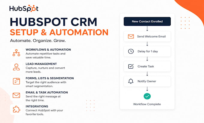 be your hubspot CRM expert for setup, automation, workflows