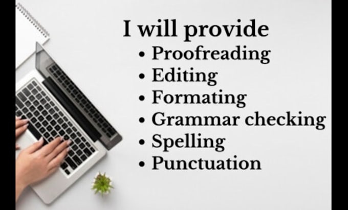 proofread, copy editing your files and correct grammar