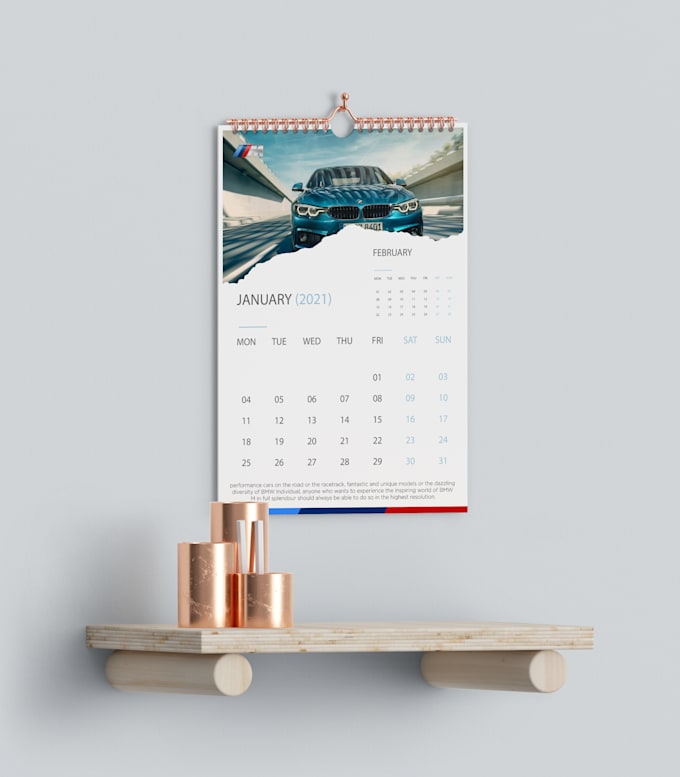 do custom desk or wall calendar design