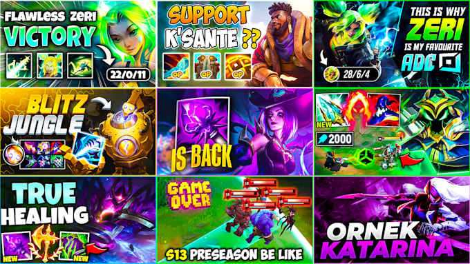 make you a gaming youtube thumbnail