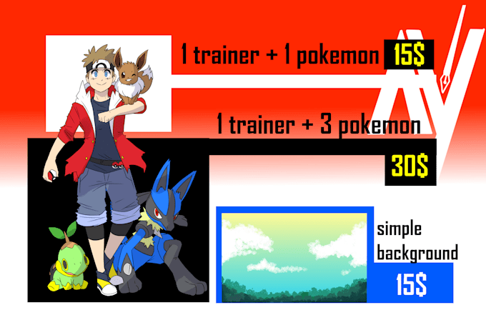 draw your character in my pokemon style