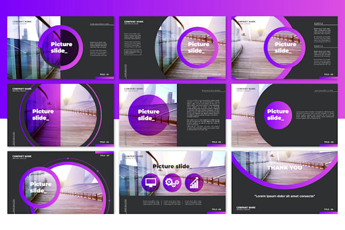 design professional business brochure with infographics