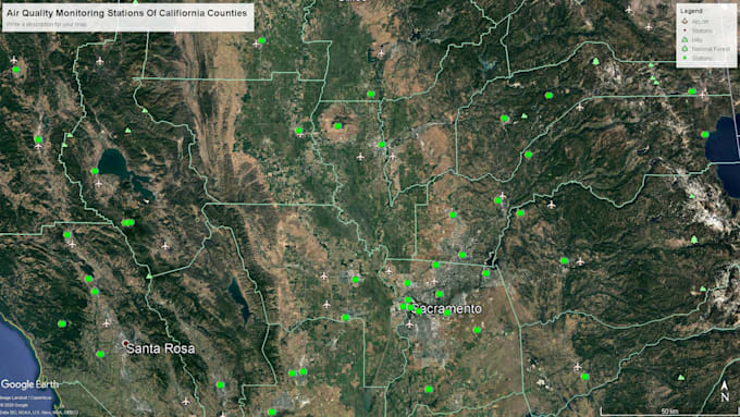 create amazing google earth maps, area calculation