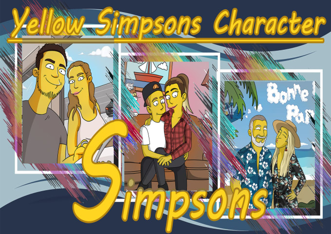 create simpsons yellow cartoon character