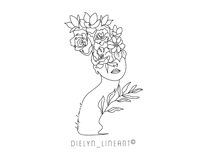 draw aesthetic line art illustration within 24 hours