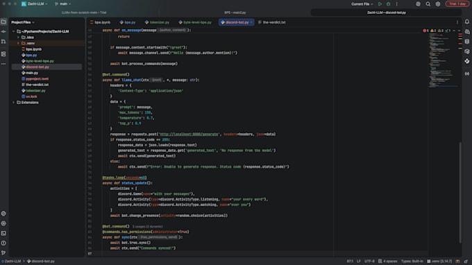 develop a discord bot