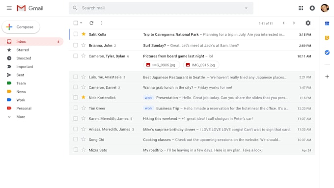 do all the work related to gmail, email and gsuite