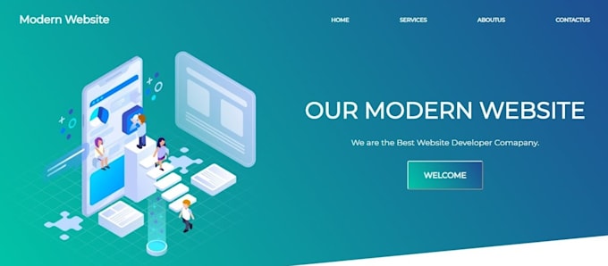 Design and develop responsive website with html, css, bootsrap, php by ...