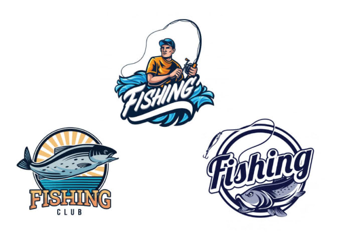 Design modern fishing logo design by Hddesignhq | Fiverr