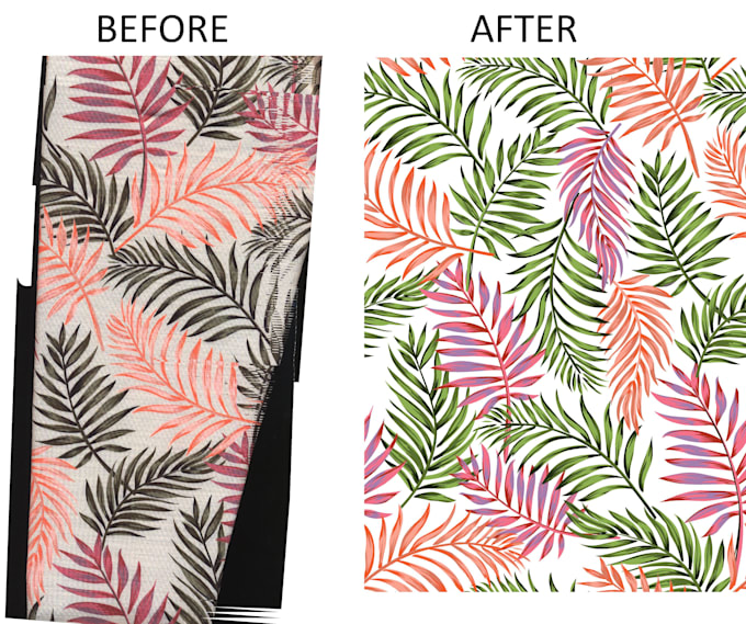 create a seamless pattern from your image or fabric