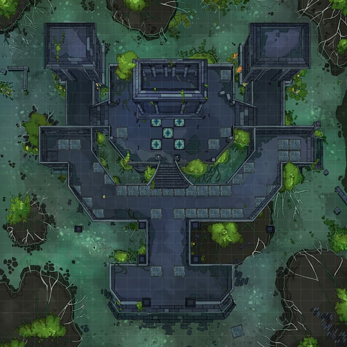 create your fantasy map illustration