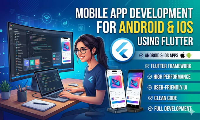 do ai mobile app development for android and ios using flutter