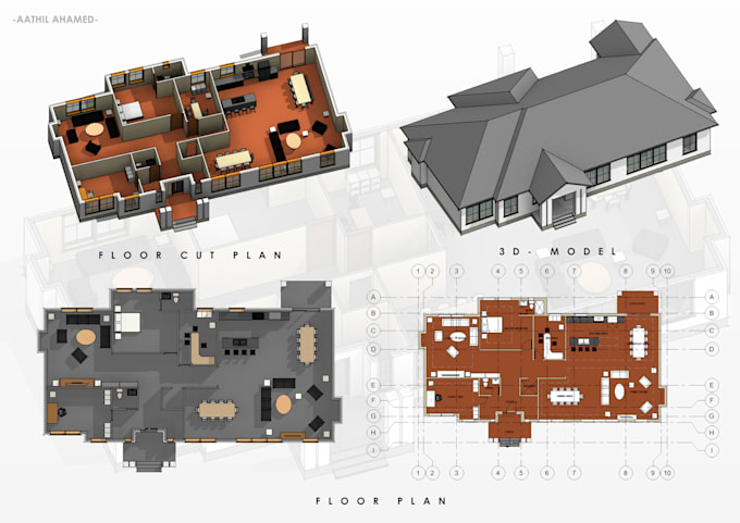 create 3d bim model of your building using revit or sketchup