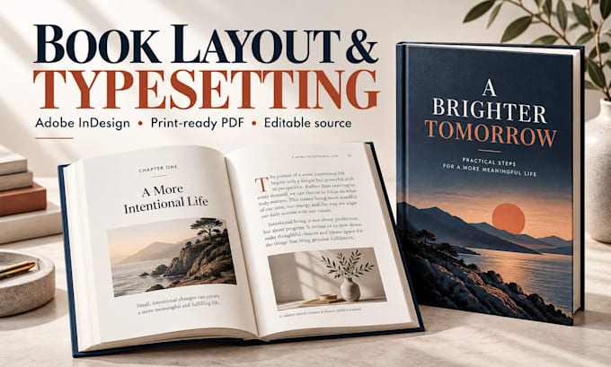typeset and design your book or ebook in adobe indesign