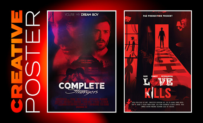 create a professional poster for your film, event, or music