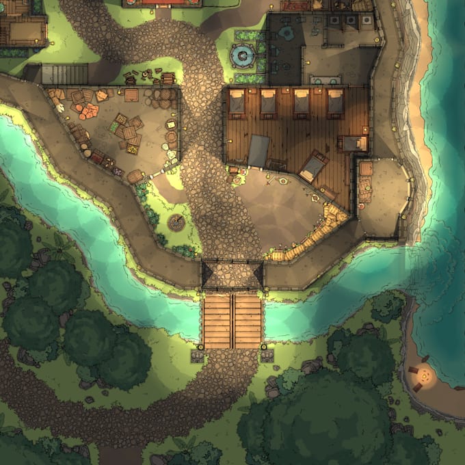 Design custom battle maps for dnd and other table top rpgs by Dnd_maps