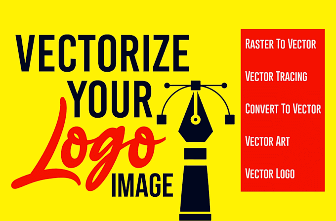 vectorize logo, vector tracing, redraw, convert image to vector