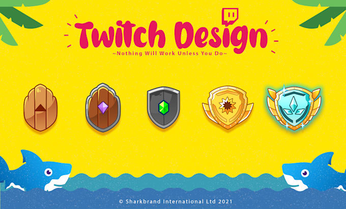 create custom sub badges design for your kick, twitch channel