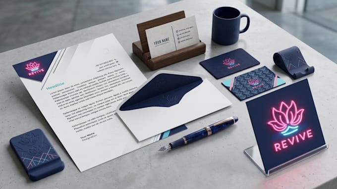 design professional business card, letterhead and corporate stationery