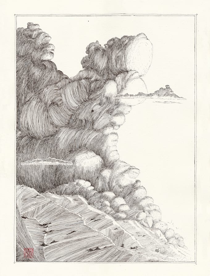 illustrate your story or advertisement with traditional ink illustrations
