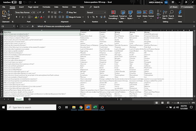 create and write innovative trivia quiz mcqs questions