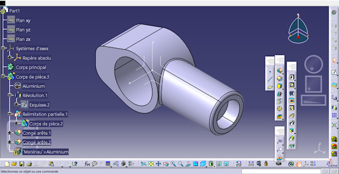 Do 3d models and 2d drawings in catia v5 by Mustaphasalih | Fiverr