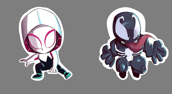 draw custom sticker or shirt design