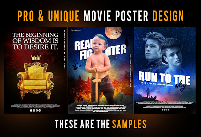 professionally design a movie poster