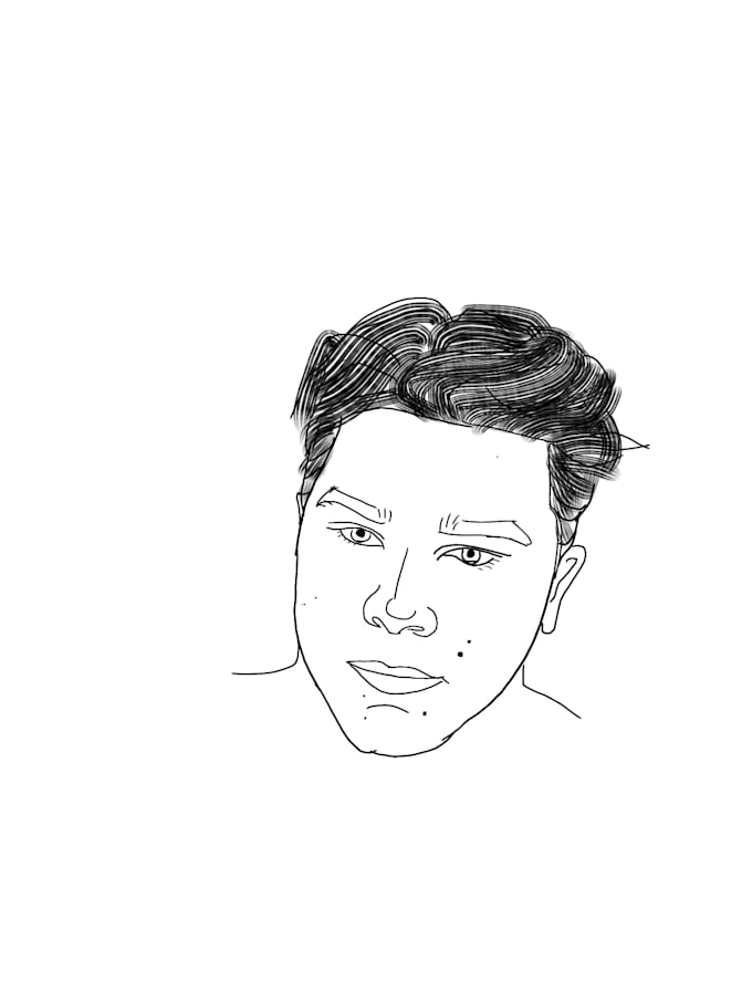 Draw you an amazing and unique sketch of your face by Berradogan Fiverr