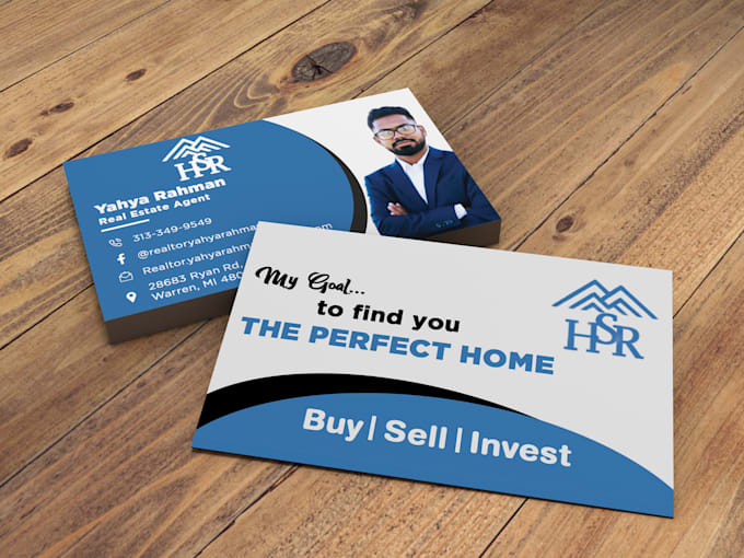 design stylish real estate  visiting card name card