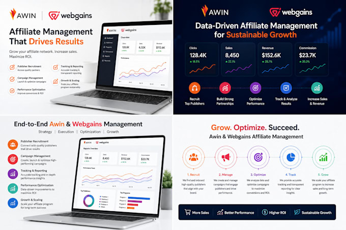 awin, webgains affiliate marketing specialist for sales growth