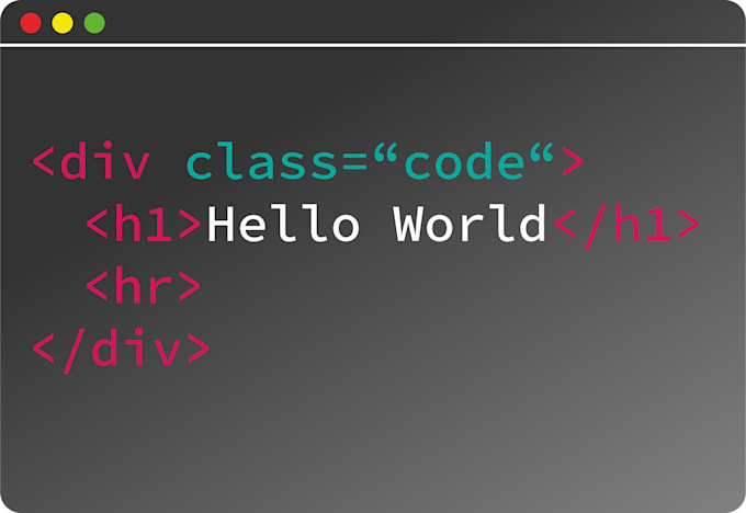 be your front end web developer, html, css, js,bootstrap and react
