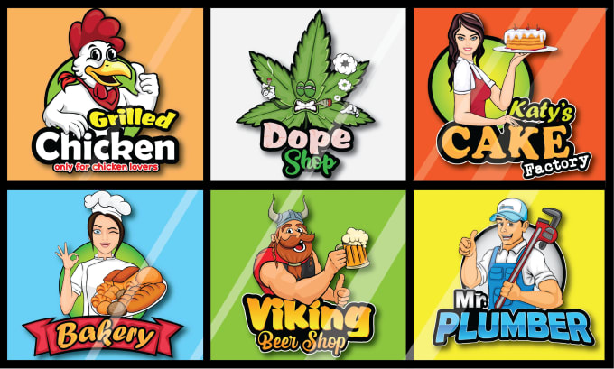 design tiktok, cartoon , mascot character logo for you