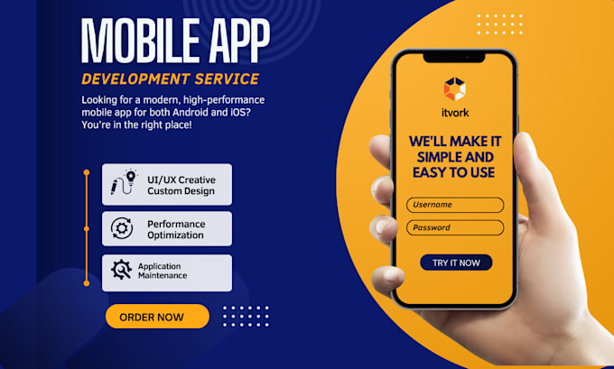 develop a professional flutter mobile app for ios and android