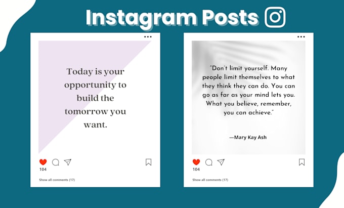 design customized social media posts