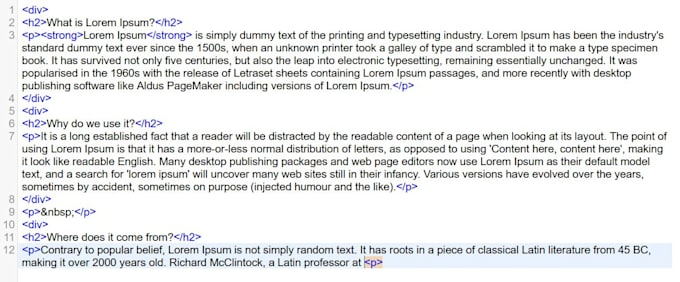 convert normal text file to HTML format copy paste work
