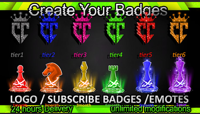 draw twitch emotes, twitch badges, twitch sub badges