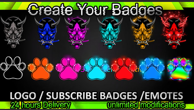 draw custom twitch sub badges or emotes